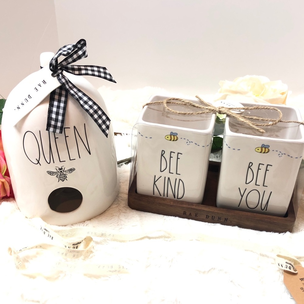 “queen bee” birdhouse & “bee kind / bee you” set